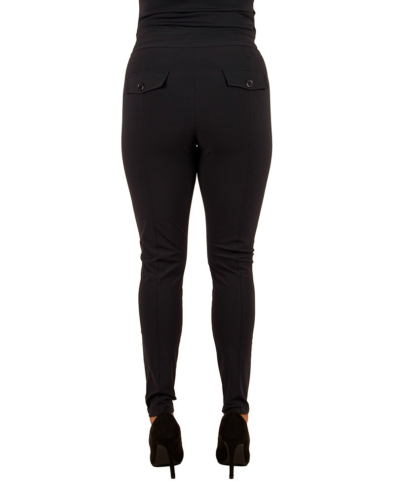 Donkerblauwe travelstof broek van Mi Piace