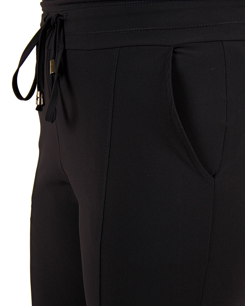 Donkerblauwe travelstof broek van Mi Piace