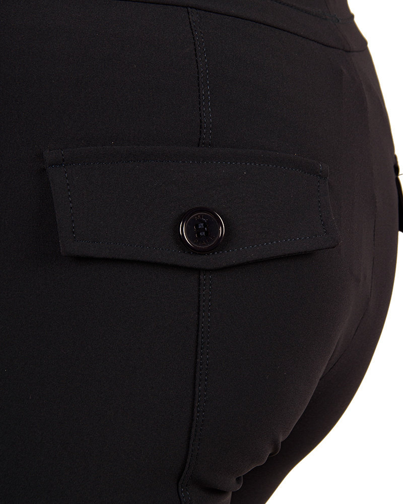 Donkerblauwe travelstof broek van Mi Piace