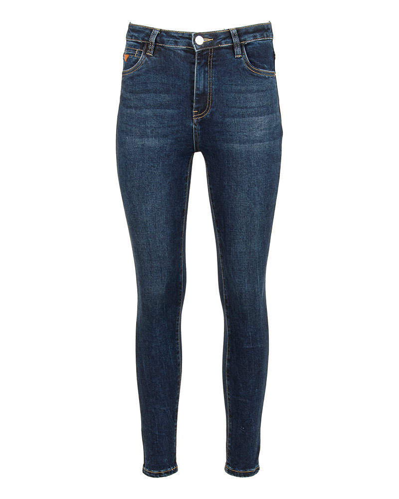 Dark blue high waist skinny jeans van Queen hearts