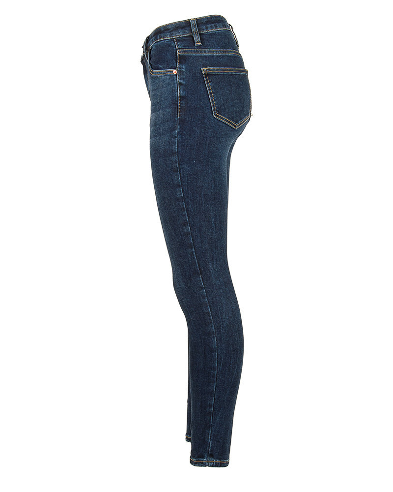 Dark blue high waist skinny jeans van Queen hearts