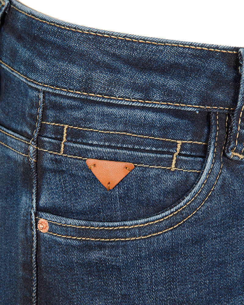 Dark blue high waist skinny jeans van Queen hearts