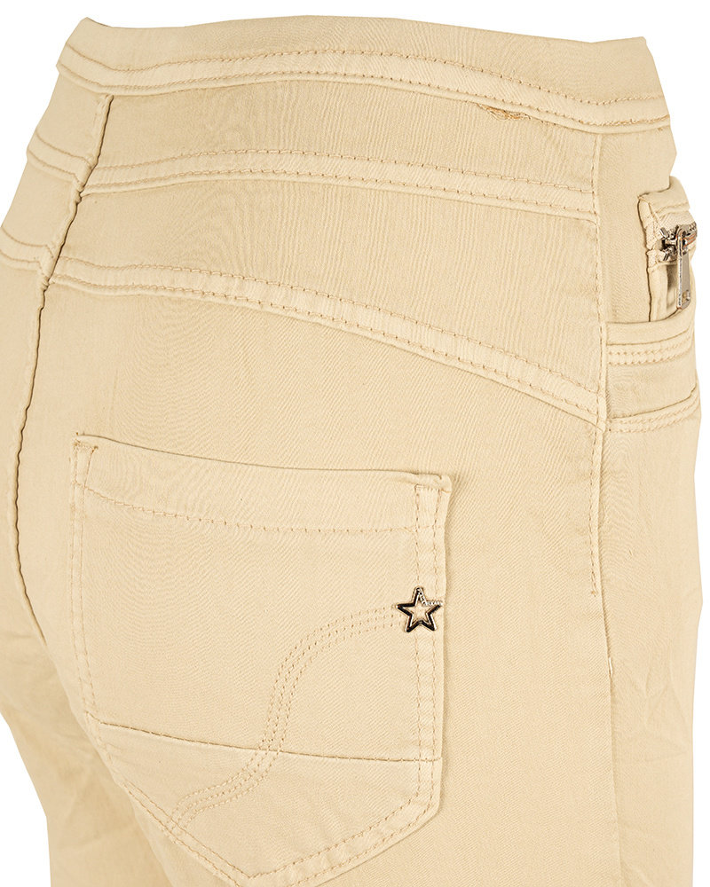 Beige baggy jog jeans van Place du Jour
