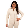 Lichtbeige travelstof blouse van Mi Piace