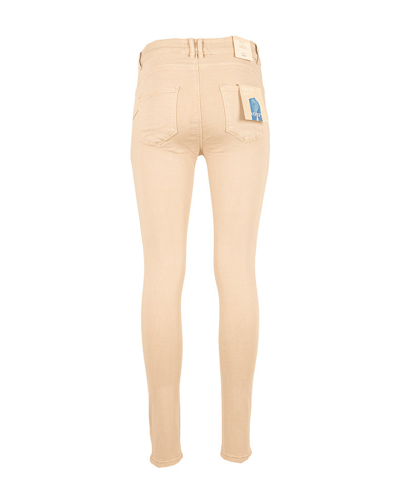 Beige high waist push-up jeans van Norfy