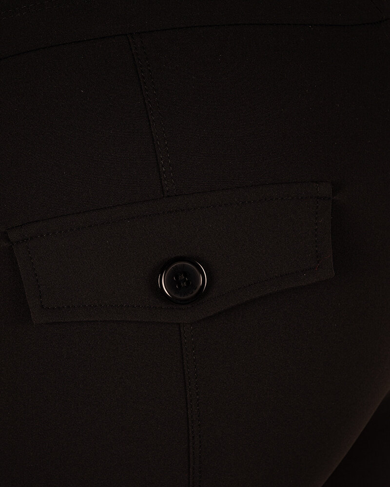 Zwarte 7/8 travelstof broek van Mi Piace
