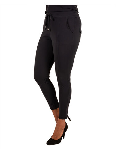 Mi  Piace Donkerblauwe  7/8 travelstof broek van Mi Piace