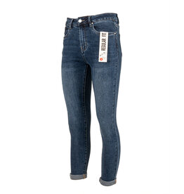Hello Miss Blue high waist skinny jeans van Hello Miss
