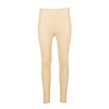 Beige leatherlook legging met brede tailleband van Yu&Me