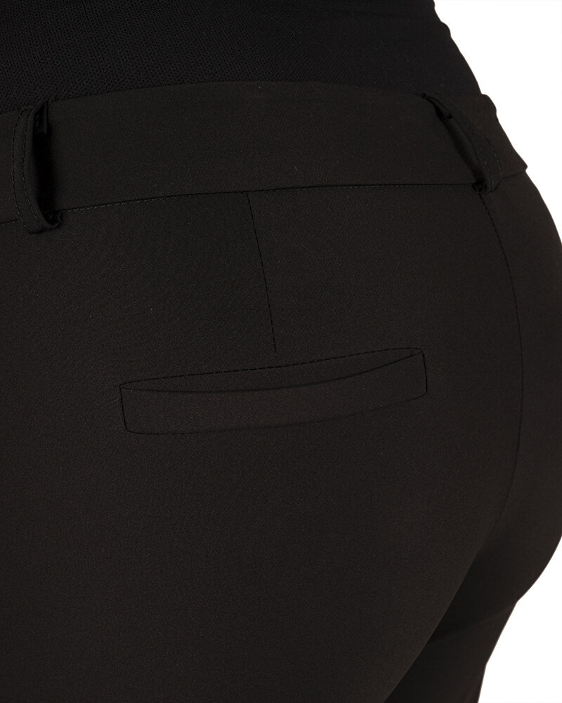 Zwarte pantalon met rechte pijpen van Vera Jo
