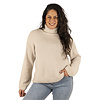 Beige gebreide trui met col van Sophie&Me