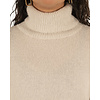 Beige gebreide trui met col van Sophie&Me