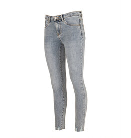 Queen Hearts Blue skinny  crop roll up jeans van Queen Hearts