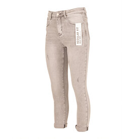 Hello Miss Lichtgrijze regular fit jeans van Hello Miss
