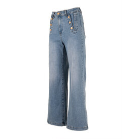 Gemma Ricceri Wide leg jeans met knopen van Gemma Ricceri