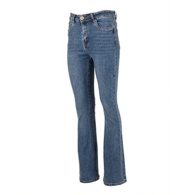 Blue high waist flare jeans van Norfy