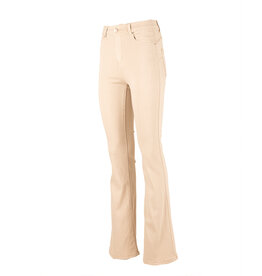 Beige high waist push-up flare jeans van Norfy