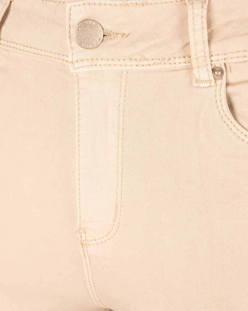 Beige high waist push-up flare jeans van Norfy