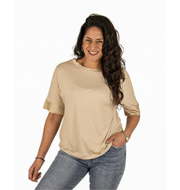 Vera Jo Beige shirt van Vera Jo