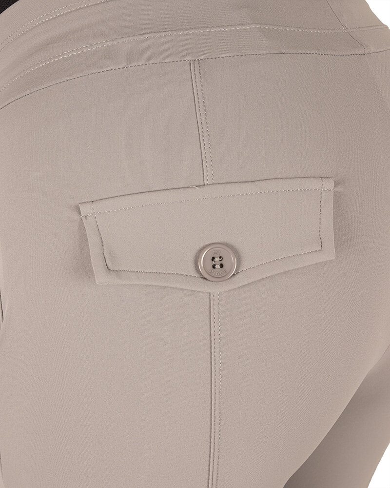 Grijze travelstof broek van Mi Piace