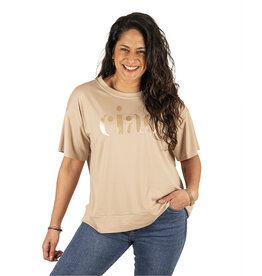 Gemma Ricceri Beige shirt "Ciao" van Gemma Ricceri