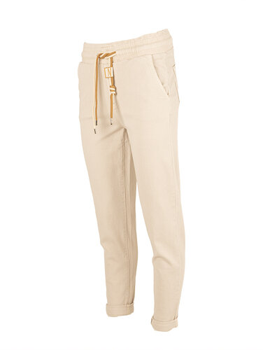 Nina Carter Beige jeans jogger van Nina Carter