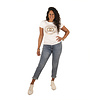 Blue high waist mom jeans van Nina Carter