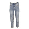 Blue high waist mom jeans van Nina Carter