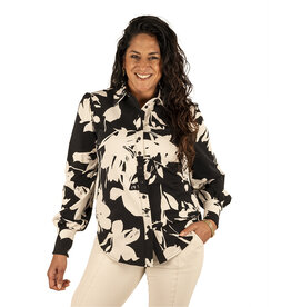 Mi  Piace Bloemenprint travelstof blouse van Mi Piace