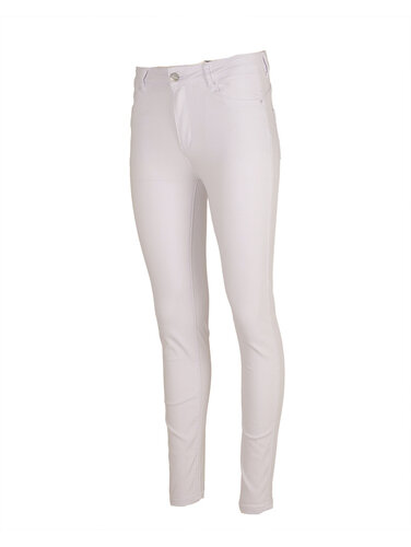 Witte high waist push-up jeans Norfy