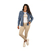 Blauwe jeans blouse van Miss Sister