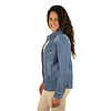 Blauwe jeans blouse van Miss Sister