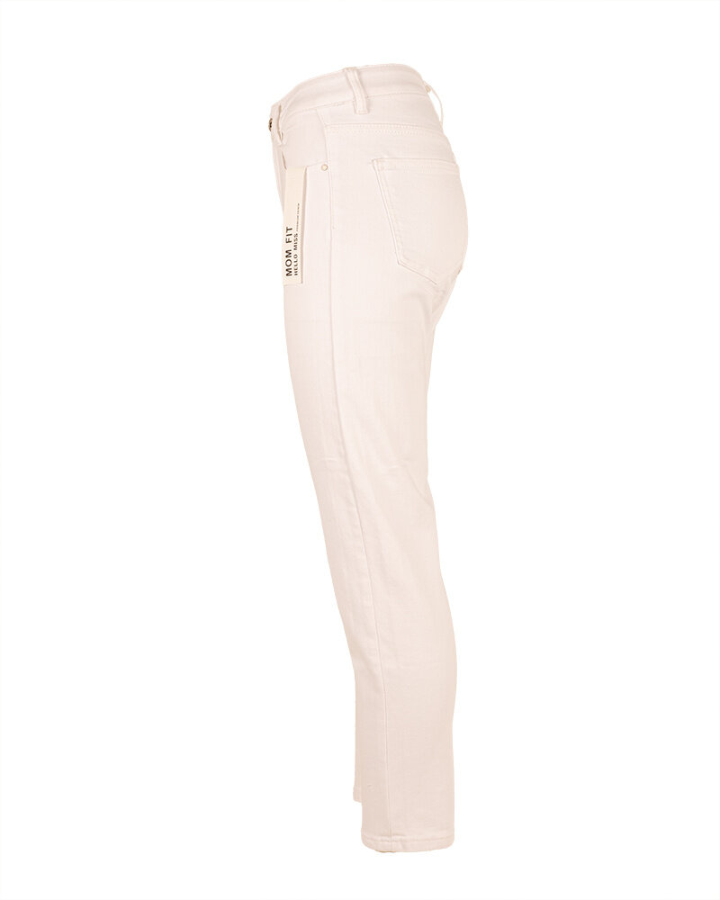 Witte high waist mom jeans van Hello Miss