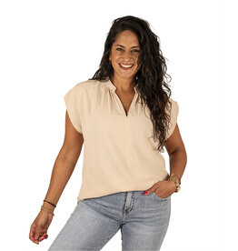 Perla Nera Beige shirt van Perla Nera