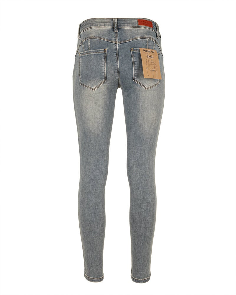 Mid blue push-up skinny jeans  van Toxik
