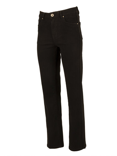 Zwarte high rise straight jeans van Norfy