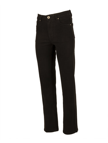 Zwarte high rise straight jeans van Norfy