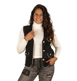 Zwarte parel gilet