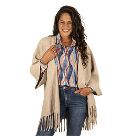 Beige vest met franjes van Z-studio