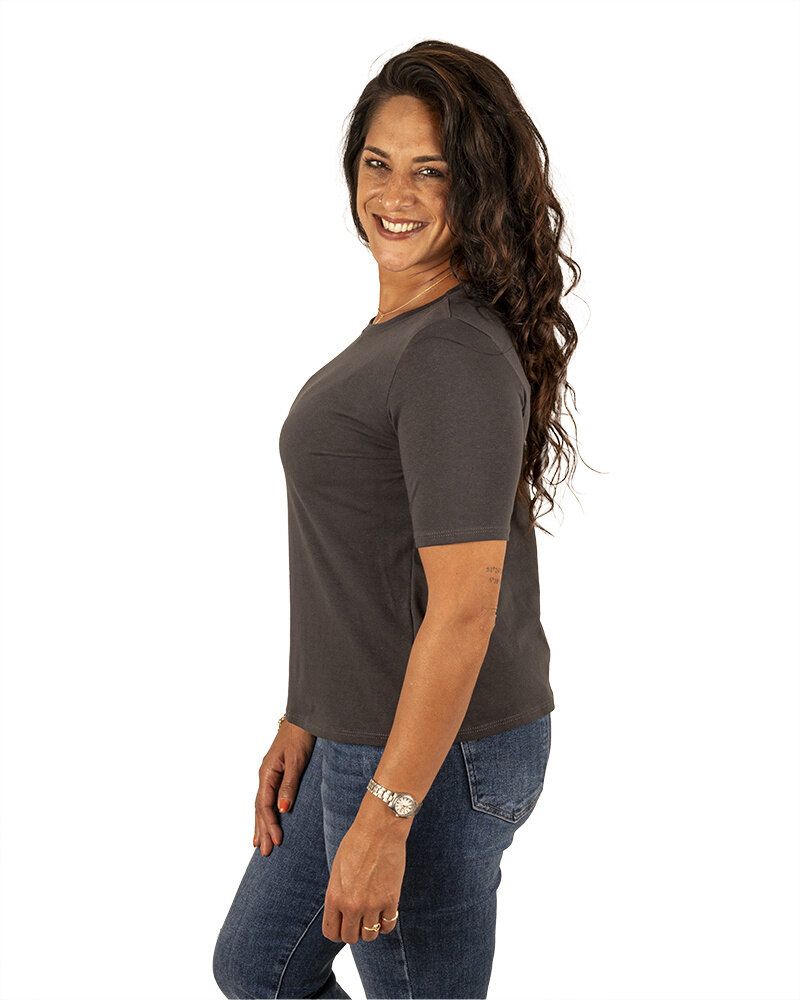 Donkergrijs basis shirt  van Gemma Ricceri