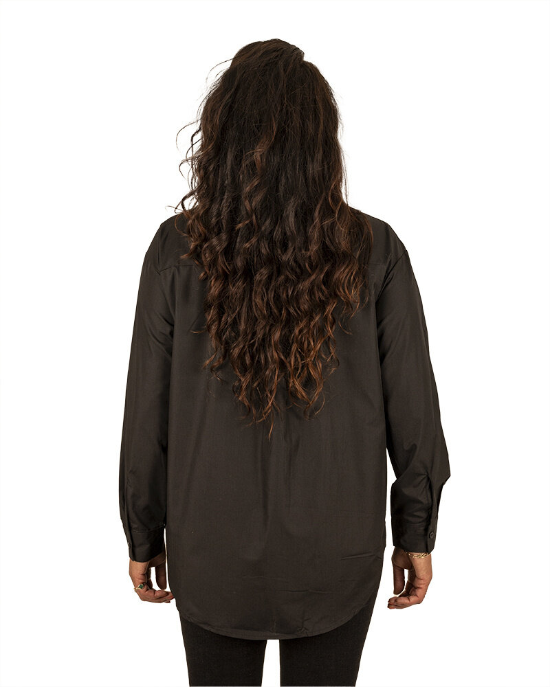 Zwarte blouse strass van Jasmine