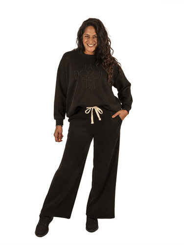 Zwarte jogpantalon  van Mooij