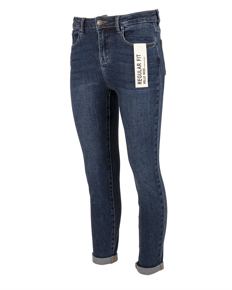 Blue reular fit jeans van Hello Miss