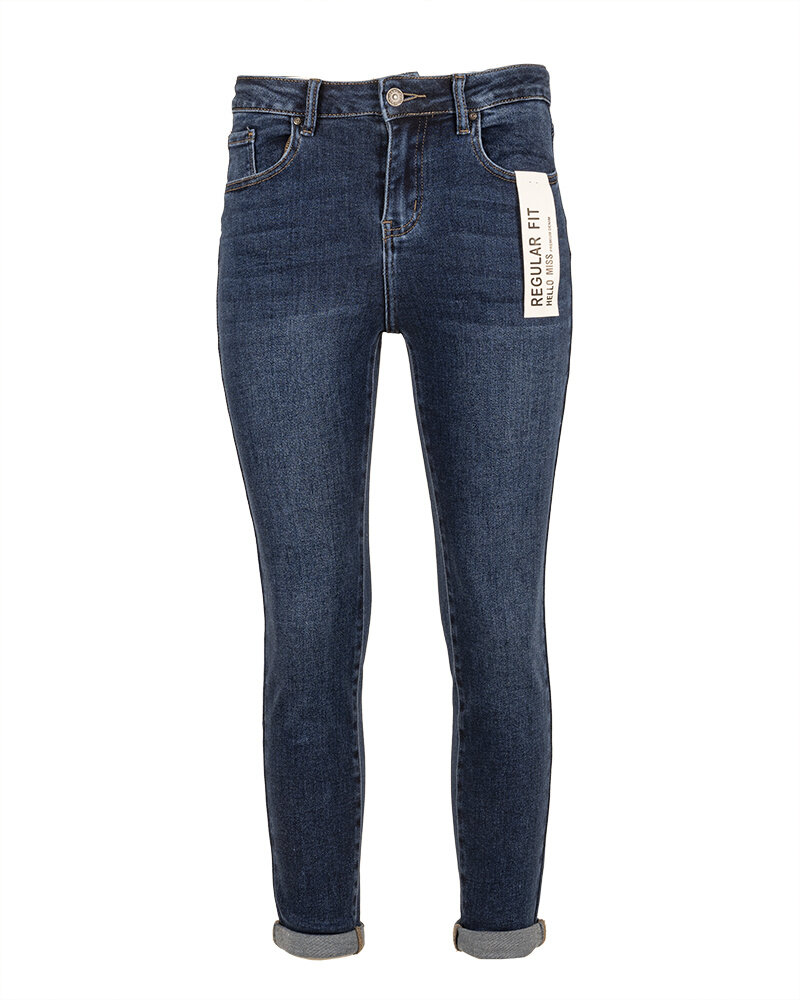 Blue reular fit jeans van Hello Miss