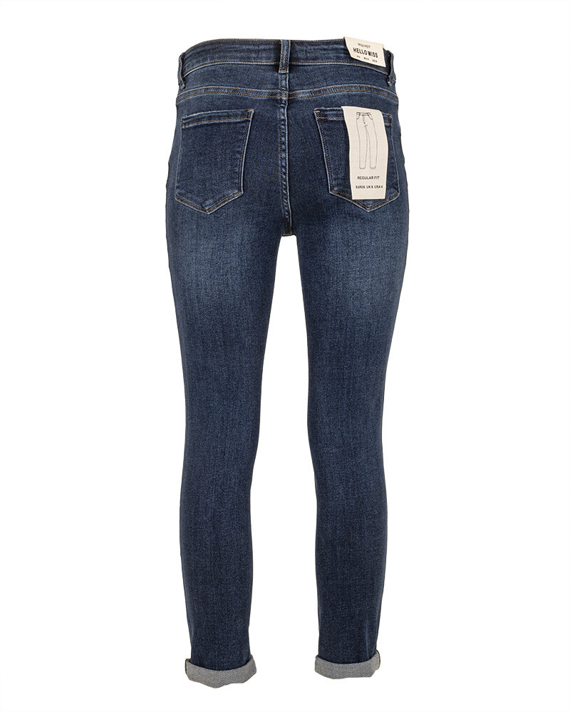 Blue reular fit jeans van Hello Miss