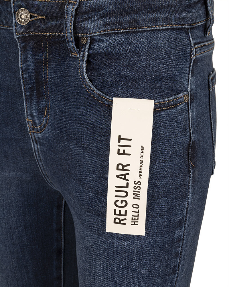 Blue reular fit jeans van Hello Miss