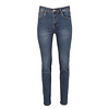 Dark blue high waist slim jeans van Norfy