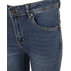 Dark blue high waist slim jeans van Norfy