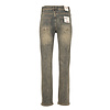 Yellow blue high rise straight jeans van Norfy