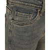 Yellow blue high rise straight jeans van Norfy